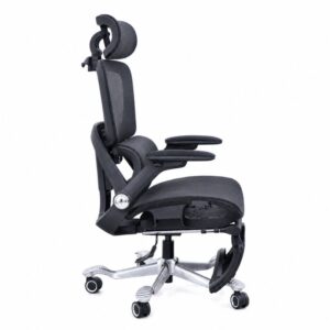 Ghế Công Thái Học (Black) - Mã: 892, Lưng Lưới Vẩy Rồng, Tay Vịn 5D, Chân Nhôm 150kg 20 ghe cong thai hoc 892 lung luoi vay rong tay vin 5d chan nhom 150kg 2