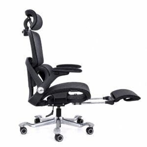 Ghế Công Thái Học (Black) - Mã: 892, Lưng Lưới Vẩy Rồng, Tay Vịn 5D, Chân Nhôm 150kg 19 ghe cong thai hoc 892 lung luoi vay rong tay vin 5d chan nhom 150kg 3