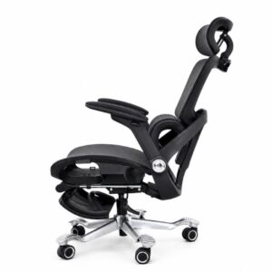 Ghế Công Thái Học (Black) - Mã: 892, Lưng Lưới Vẩy Rồng, Tay Vịn 5D, Chân Nhôm 150kg 17 ghe cong thai hoc 892 lung luoi vay rong tay vin 5d chan nhom 150kg 5
