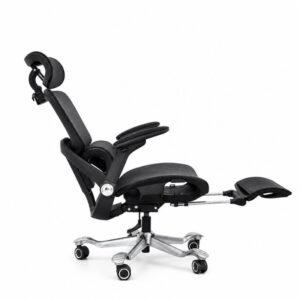 Ghế Công Thái Học (Black) - Mã: 892, Lưng Lưới Vẩy Rồng, Tay Vịn 5D, Chân Nhôm 150kg 16 ghe cong thai hoc 892 lung luoi vay rong tay vin 5d chan nhom 150kg 6