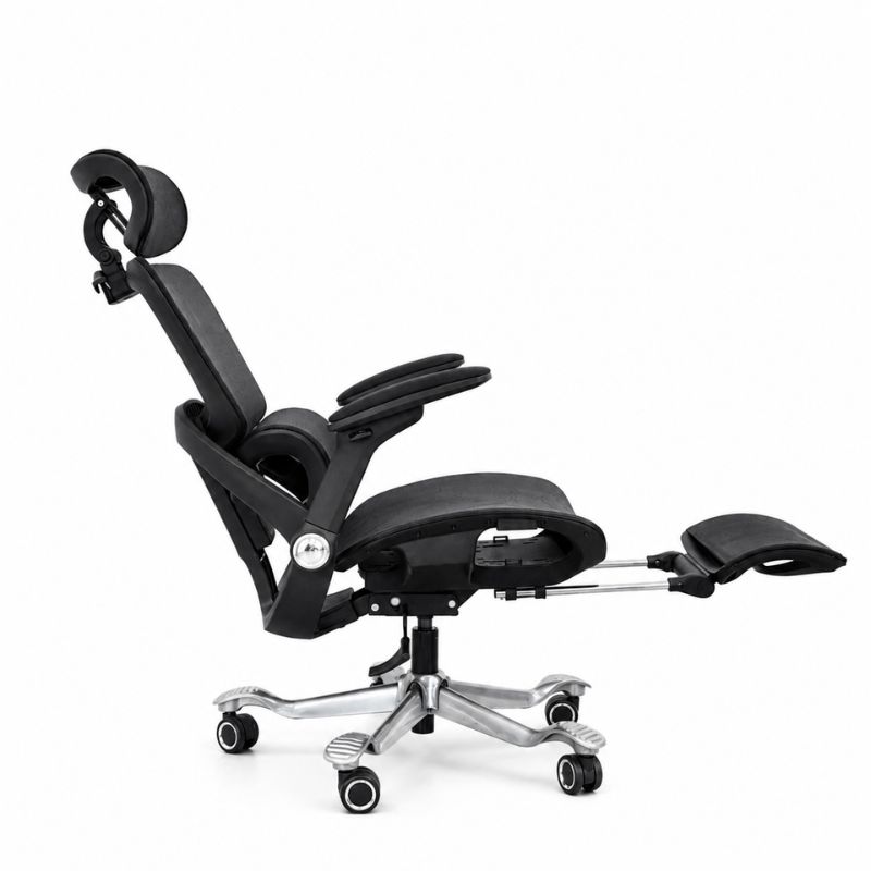 Ghế Công Thái Học (Black) - Mã: 892, Lưng Lưới Vẩy Rồng, Tay Vịn 5D, Chân Nhôm 150kg 5 Ghế Công Thái Học (Black) - Mã: 892, Lưng Lưới Vẩy Rồng, Tay Vịn 5D, Chân Nhôm 150kg - Ảnh 5