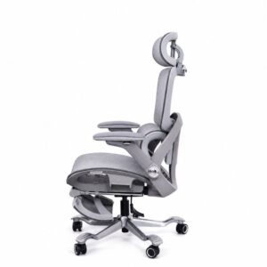 Ghế công thái học lưới vẩy rồng (Gray) - Mã: 891, Tay vịn 5D, Chân hợp kim nhôm 16 ghe cong thai hoc luoi vay rong 891 tay vin 5d chan hop kim nhom 4