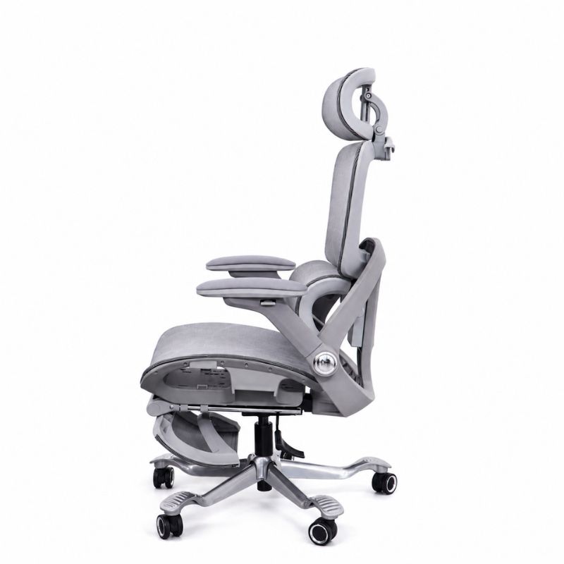 Ghế công thái học lưới vẩy rồng (Gray) - Mã: 891, Tay vịn 5D, Chân hợp kim nhôm 5 Ghế công thái học lưới vẩy rồng (Gray) - Mã: 891, Tay vịn 5D, Chân hợp kim nhôm - Ảnh 5