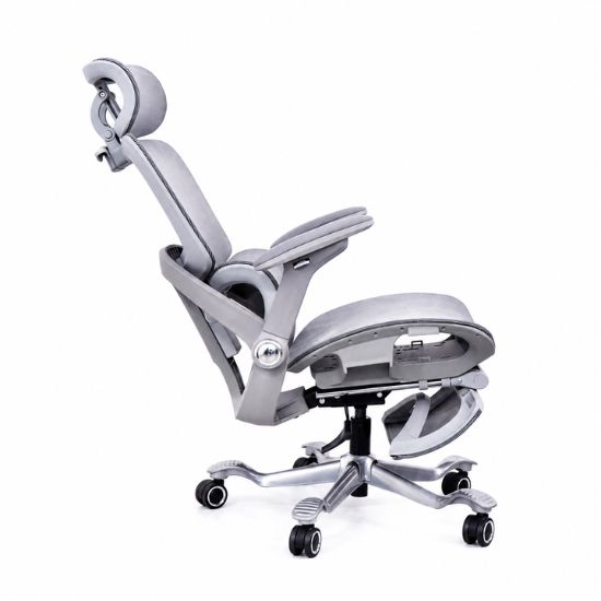 Ghế công thái học lưới vẩy rồng (Gray) - Mã: 891, Tay vịn 5D, Chân hợp kim nhôm 25 ghế công thái học 891 gray