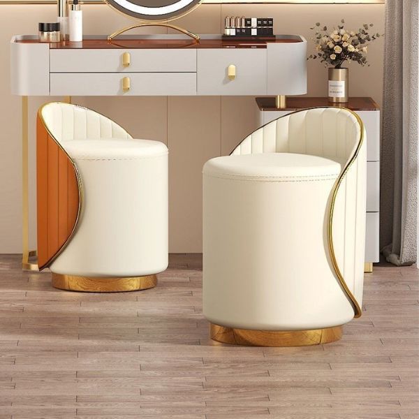 Ghế đôn bàn trang điểm bọc da - Mã: 2714 1 Ghế đôn bàn trang điểm bọc da - Mã: 2714