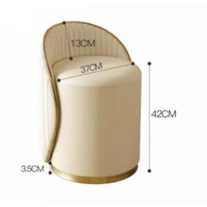 Ghế đôn bàn trang điểm bọc da - Mã: 2714 27 kích thước ghế trang điểm bọc da