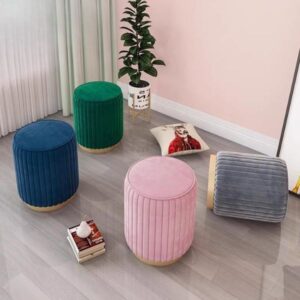 Ghế đôn bàn trang điểm bọc nhung - Mã: 2710