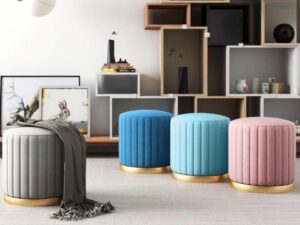 Ghế đôn bàn trang điểm bọc nhung