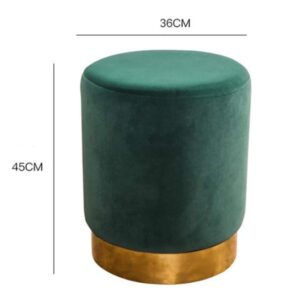 Ghế đôn bọc nhung đẹp nhập khẩu - Mã: 2711 29 kích thước ghế đôn bọc nhung