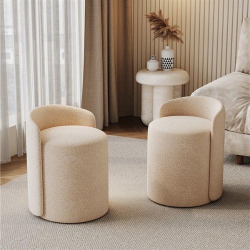 Ghế đôn xoay 360 độ bọc vải lông cừu - Mã: 2713 10 Ghế đôn xoay 360 độ bọc vải lông cừu - Mã: 2713 - Ảnh 10