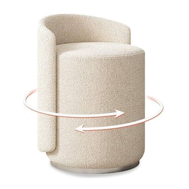 Ghế đôn xoay 360 độ bọc vải lông cừu - Mã: 2713 8 Ghế đôn xoay 360 độ bọc vải lông cừu - Mã: 2713 - Ảnh 8