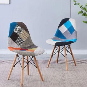 Ghế eames bọc vải chân gỗ - Mã: E04