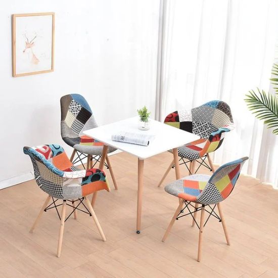 Ghế eames bọc vải chân gỗ - Mã: E04 - Ảnh 11
