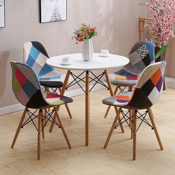 Ghế eames bọc vải chân gỗ - Mã: E04 - Ảnh 10