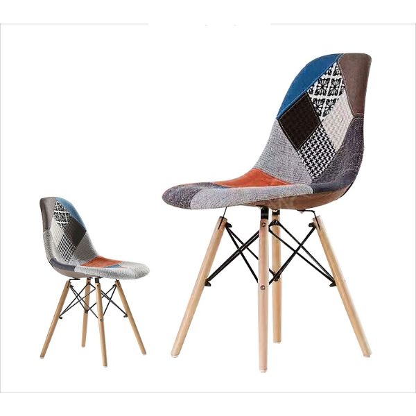Ghế eames bọc vải chân gỗ - Mã: E04 - Ảnh 4