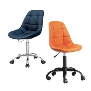 ghế eames chân xoay bọc da cao cấp