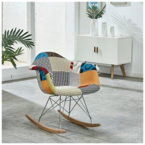 ghế thư giãn eames bập bênh bọc vải