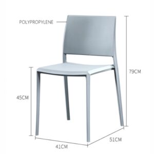 Kích thước ghế nhựa đúc cafe