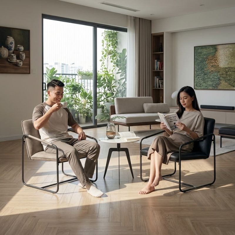 Ghế sofa đơn bọc da nhỏ gọn - Mã: 3201 - Ảnh 16