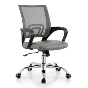 Ghế xoay lưng lưới nệm bọc da - Mã: 4927 25 ghế lưới nệm da văn phòng