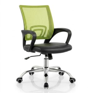 Ghế xoay lưng lưới nệm bọc da - Mã: 4927