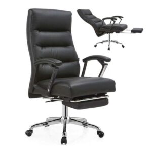 Ghế xoay ngả lưng có gác chân bọc da - Mã: 5461