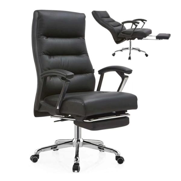 Ghế xoay ngả lưng có gác chân bọc da - Mã: 5461