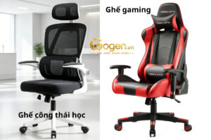 so sanh ghe cong thai hoc va ghe gaming