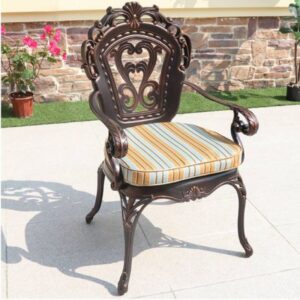 Ghế Nhôm Đúc Tay Vịn Hoa Văn Cổ Điển (Classic Armchair)