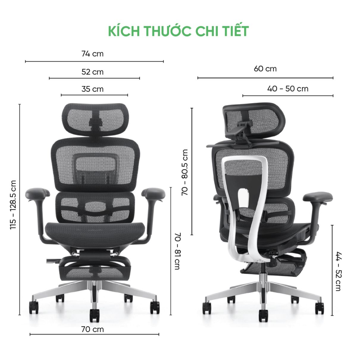 Ghế Công Thái Học Có Gác Chân - Bảo Hành Chính Hãng 3 Năm - Mã: 890 13 Ghế Công Thái Học Có Gác Chân - Bảo Hành Chính Hãng 3 Năm - Mã: 890 - Ảnh 13