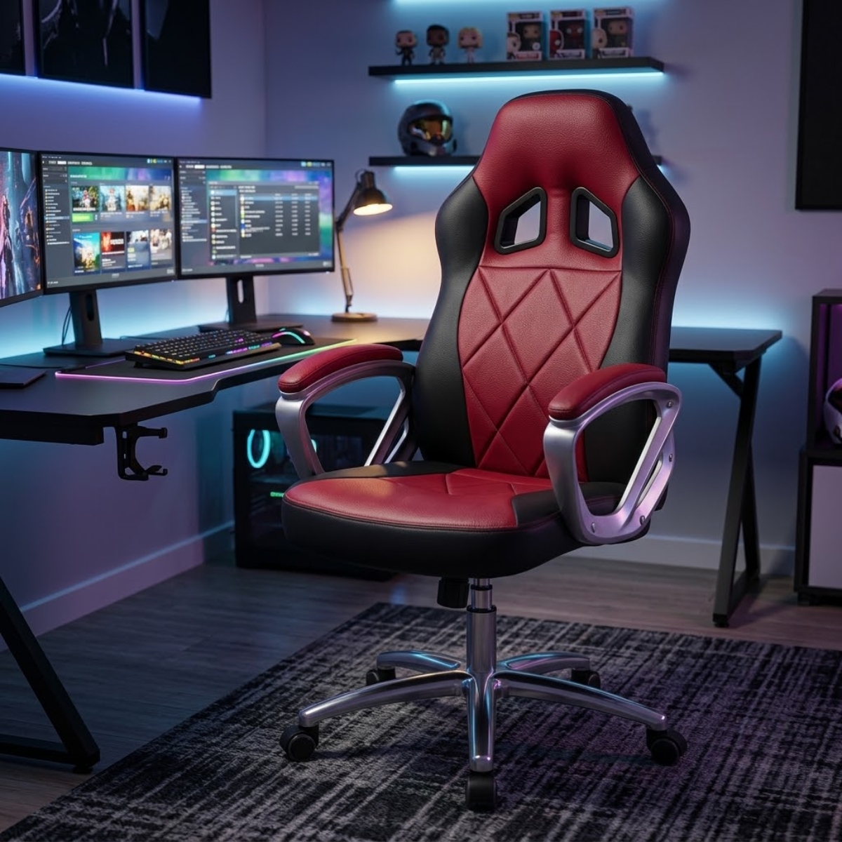 Ghế Livestream, Gaming, Streamer Bọc Da Cao Cấp - Mã: 1035 6 Ghế Livestream, Gaming, Streamer Bọc Da Cao Cấp - Mã: 1035 - Ảnh 6