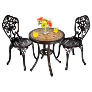 ghế nhôm đúc cho quán cafe ngoài trời